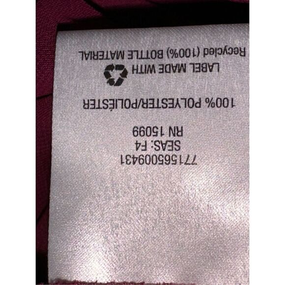 Plum color sheer spaghetti strap blouse size XL GREAT CONDITION - Picture 4 of 4